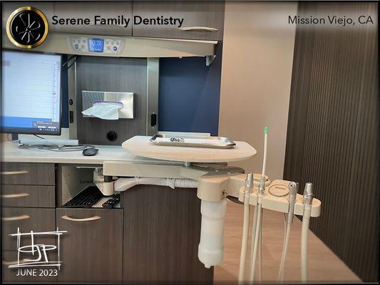 Beautiful dentist office; open and spacious.