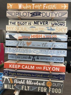 Need an airline sign? They have it!