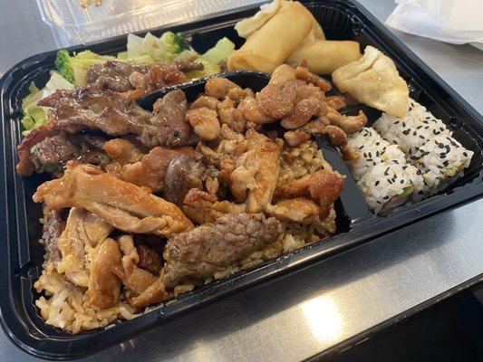 Chicken and Beef Bento