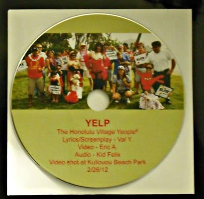 The souvenir DVD of YELP by the honolulu village yeople!