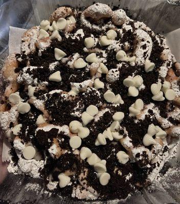 Cookies and Cream Funnel Cake