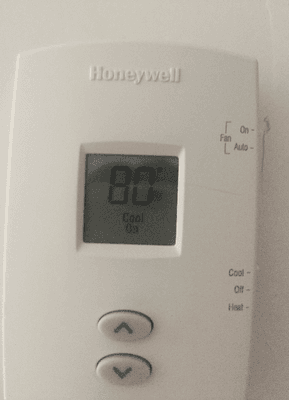 I hope you like being hot... It's 80 degrees in our apartment with the window open and three fans on. It's been like this since December.