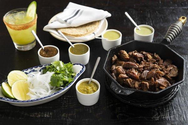 Carnitas with a study in Salsa Verde