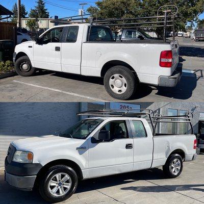 New wheels and tires ready for this work truck