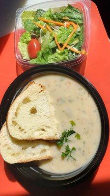 Soup and salad $7.50