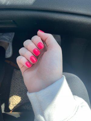 best nails ever! love the color and they are all so sweet here, i love getting my nails here!