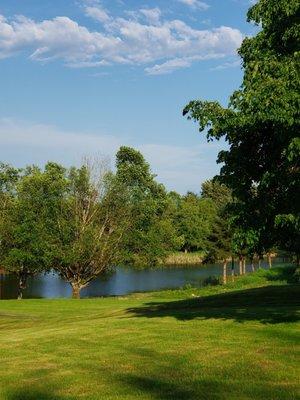 The lake on property