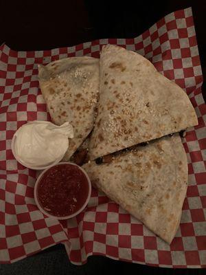 Bean quesadilla with sweet potato