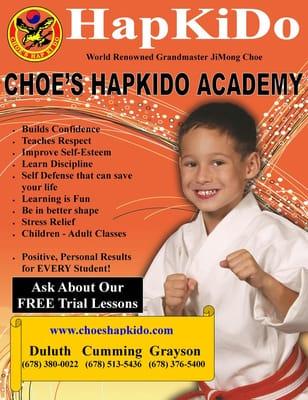 Choe's HapKiDo | Cumming | Karate | Martial Arts | Kickboxing | Self Defense