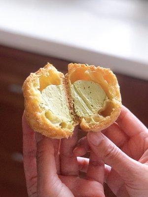 Green Tea Cream Puff