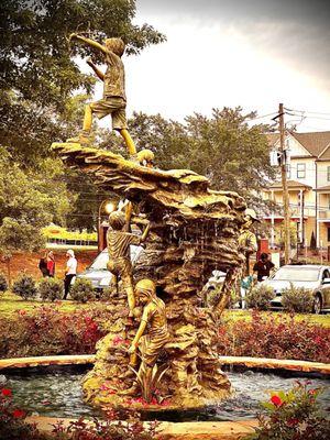 Statue in the park nearby