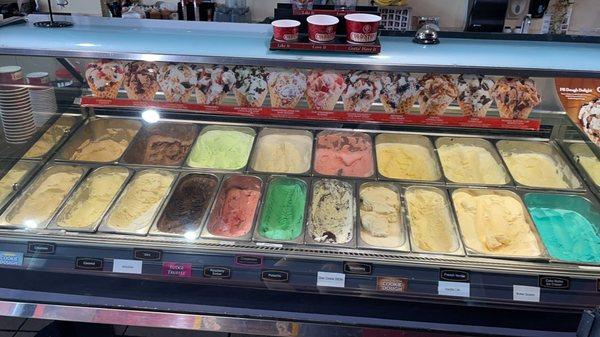 18 ice cream flavors