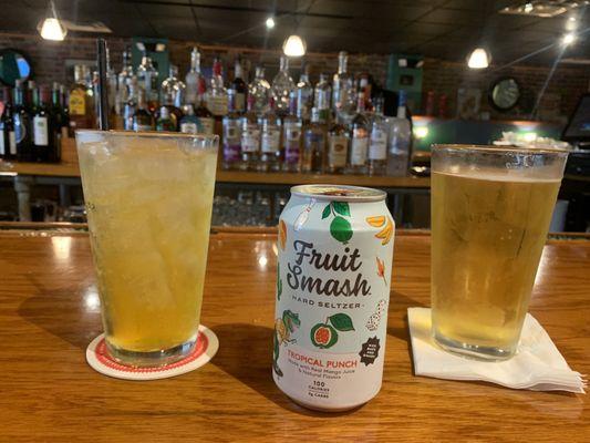 New Fruit Smash Hard Seltzer and a Stella