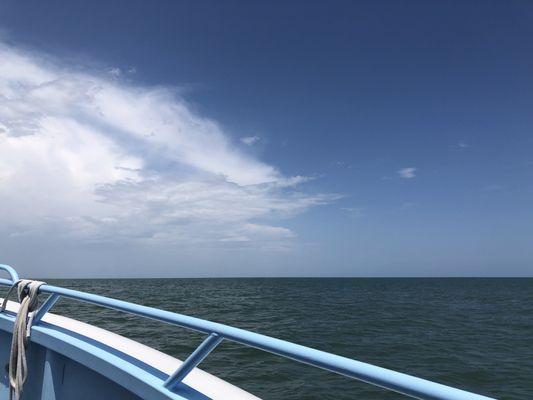 View of ocean from boat