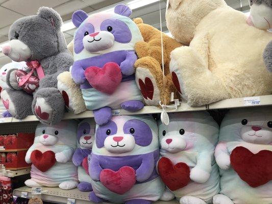 Cute Valentine's plush critters.