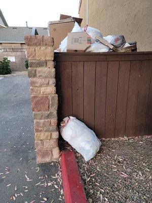 It's been almost two weeks and republic recycling has been unable to serve this dumpster after several 'half hearted attempts'