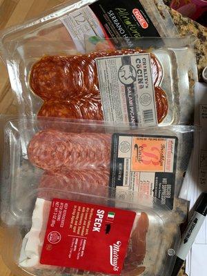 Cured meats for my cheese plate!