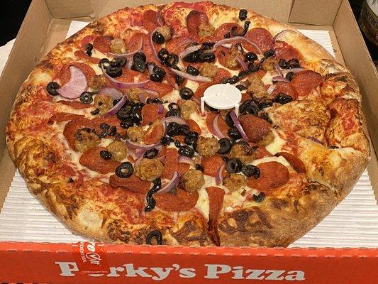 Large original thick crust pizza