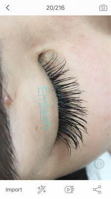 Real hair lashes by Mika ( individual mix with c and d curl)