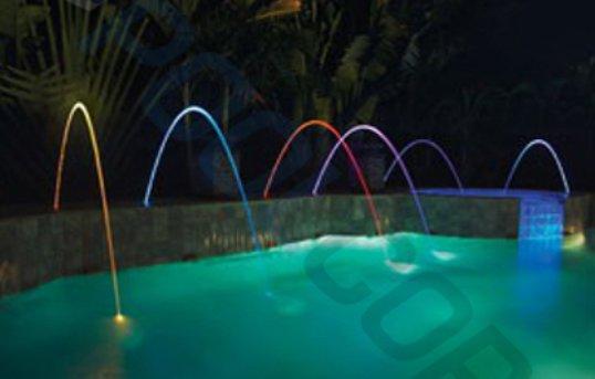 Light the pool up with these led water jets !