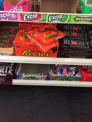 Cheapest price for candy bars I've seen at a checkout counter.