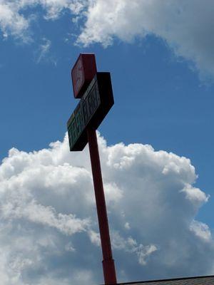 Speedway sign located off I-80 in Barkeyville PA. For travelers and residents. In route to Ohio then home to Michigan on Monday 8/12/2024