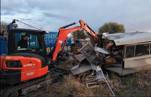 Camper demolition