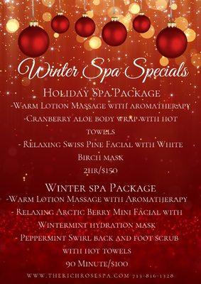 Winter Spa Specials!