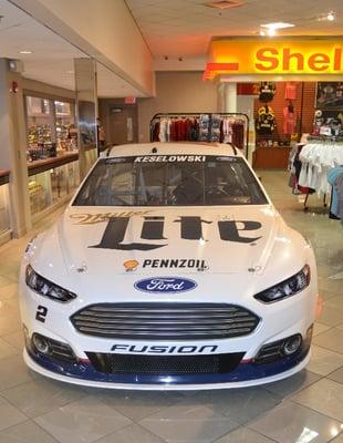 2 Miller Lite Ford inside the gift shop.