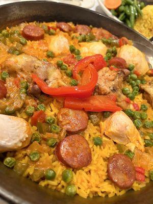 Arroz con pollo/sausage