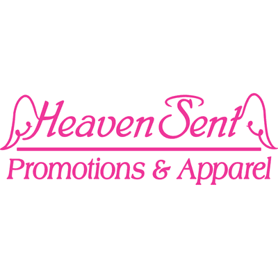 Pink Heaven Sent logo with wings