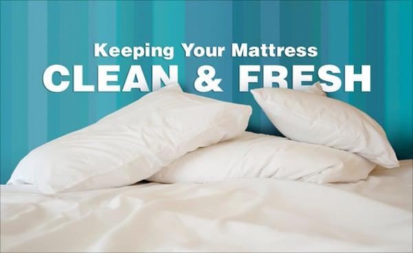 You spend a lot of time in very close contact with your mattress, which is why it is so very important to keep it clean.