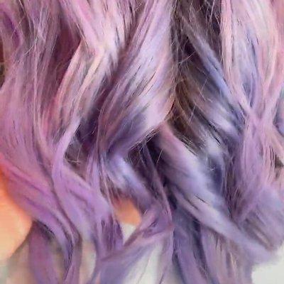 Lavender and light purple hair color.