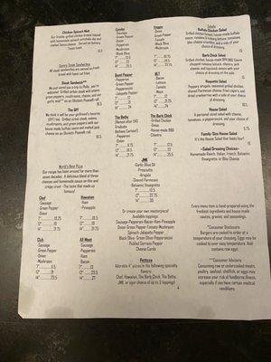 Menu - 2