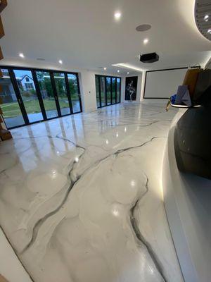 Marble design metallic
Epoxy