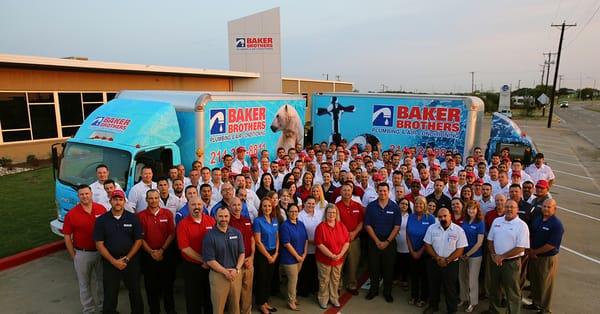 The Baker Brothers Family at their facility in Mesquite, Texas