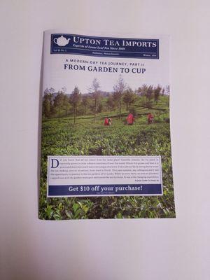 Upton Tea winter catalog 2018