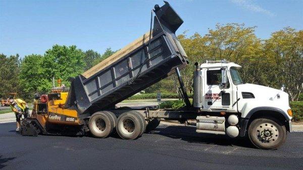 asphalt parking lot site preparation