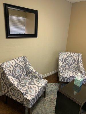 This is one of two of the counseling rooms.