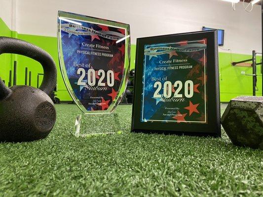 Awarded NUMBER 1 Physical Fitness program in the Auburn area for 2019 AND 2020!