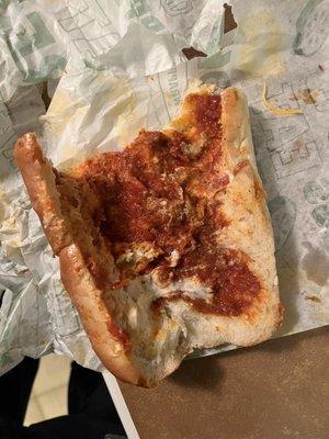 Meatball sub, no meatballs