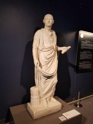 Togatus: figure dressed in a toga.