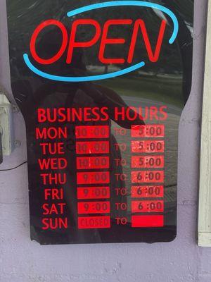 Business hours