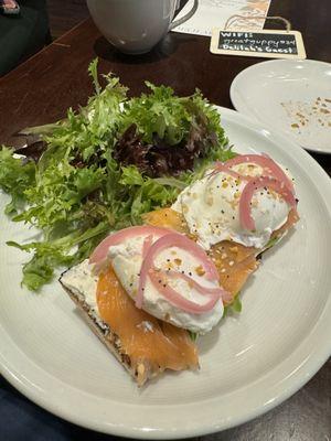 Salmon avocado toast