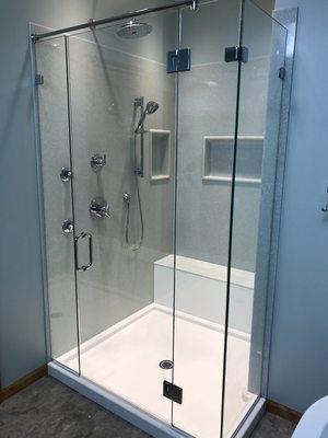 Customer shower