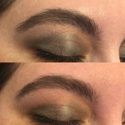 Brow before/after