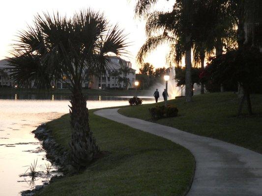 Walkway at Dusk