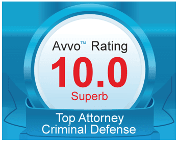 Top Criminal Defense rating on AVVO.