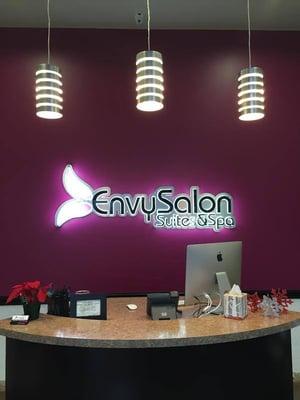 We are located inside the Envy Salon and Spa