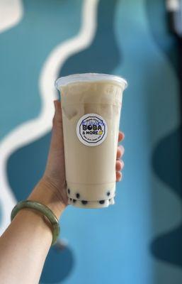 Jasmine Milk Tea with boba